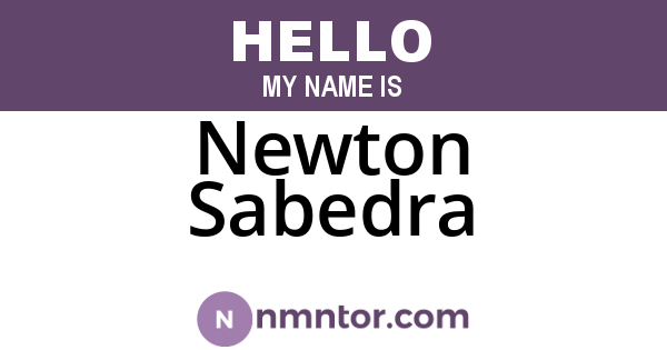 Newton Sabedra