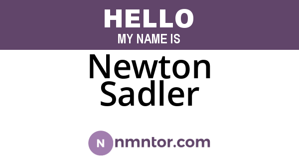 Newton Sadler