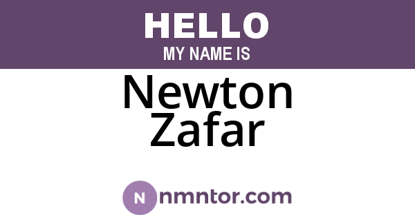 Newton Zafar