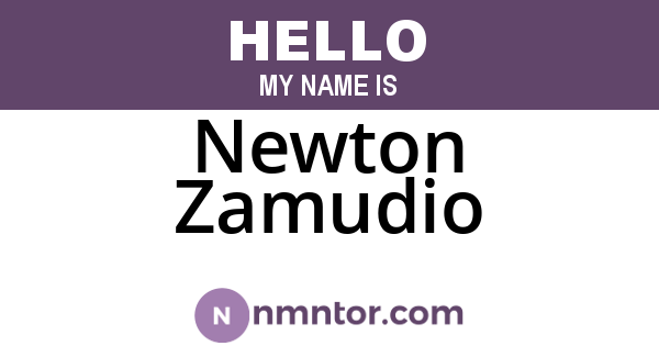 Newton Zamudio