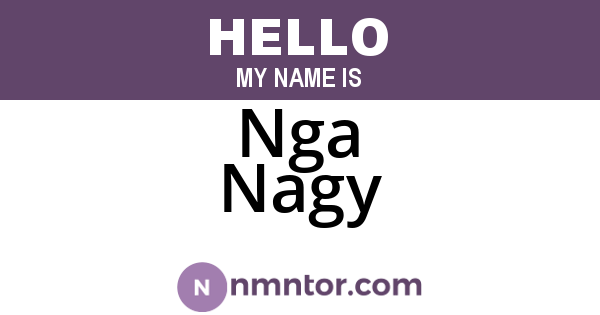 Nga Nagy