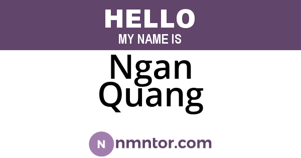 Ngan Quang