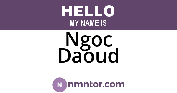 Ngoc Daoud