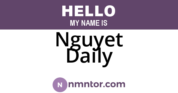 Nguyet Daily