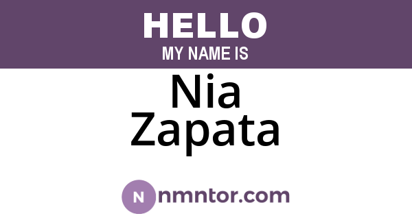 Nia Zapata