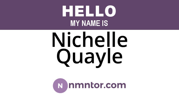 Nichelle Quayle