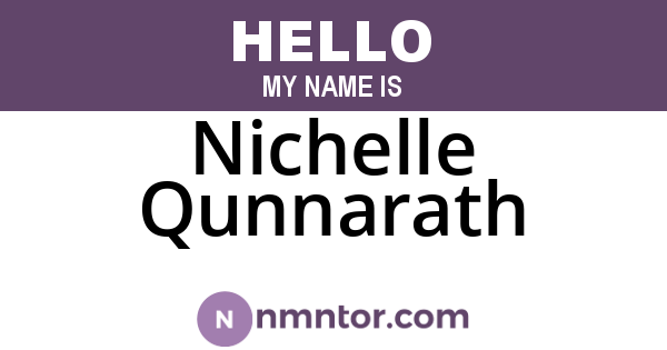 Nichelle Qunnarath