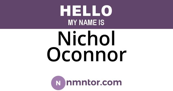 Nichol Oconnor