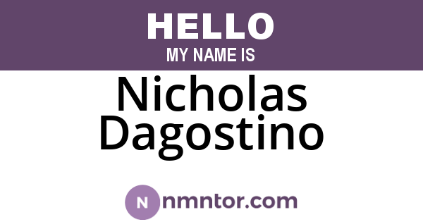 Nicholas Dagostino