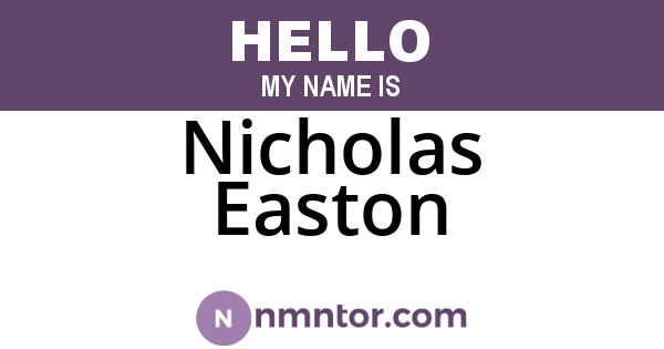 Nicholas Easton