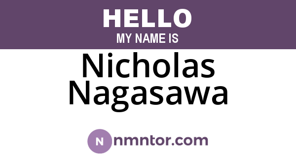 Nicholas Nagasawa