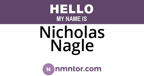 Nicholas Nagle