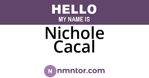 Nichole Cacal