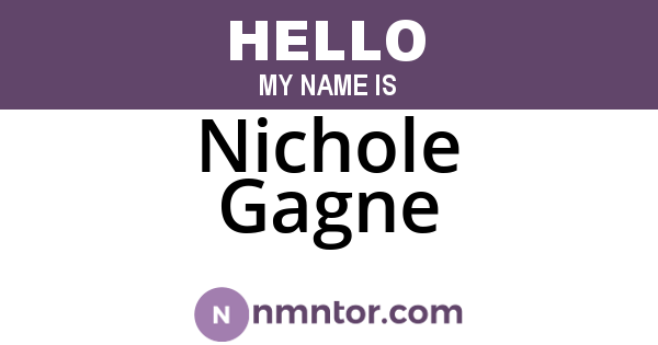Nichole Gagne