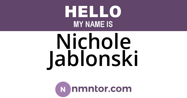 Nichole Jablonski