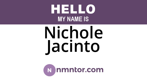 Nichole Jacinto