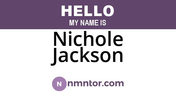 Nichole Jackson