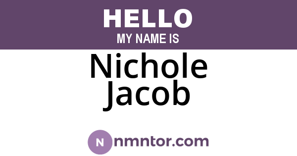 Nichole Jacob