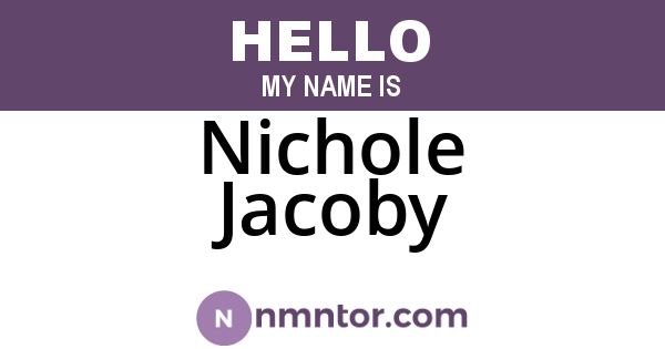 Nichole Jacoby