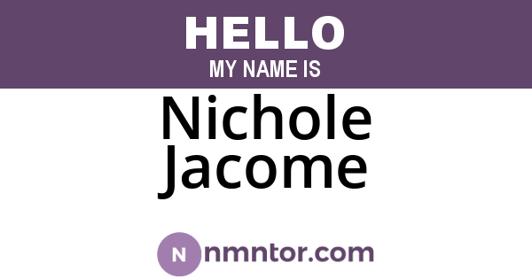 Nichole Jacome