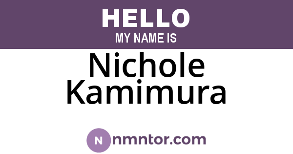 Nichole Kamimura