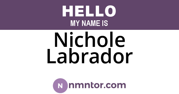Nichole Labrador