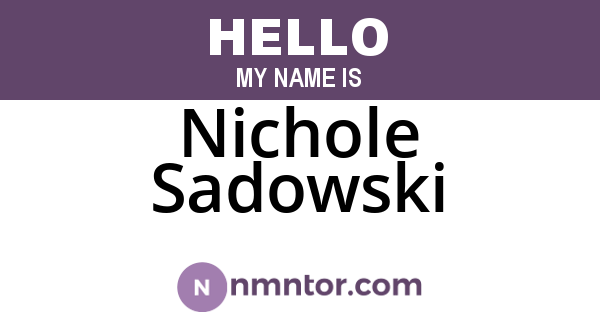 Nichole Sadowski