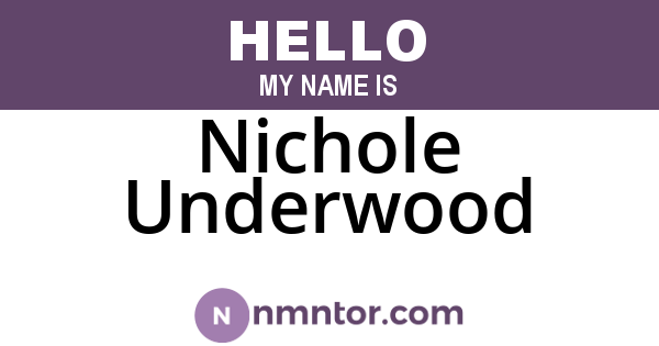 Nichole Underwood