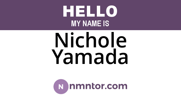 Nichole Yamada