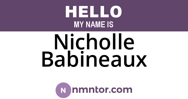 Nicholle Babineaux