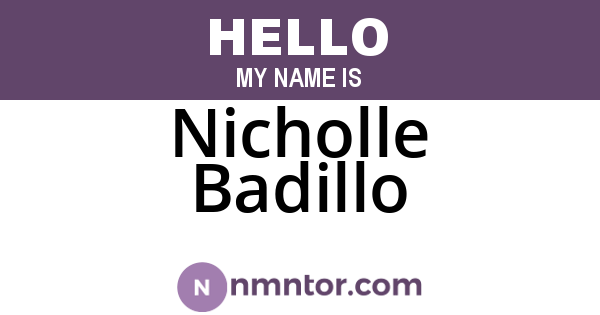 Nicholle Badillo