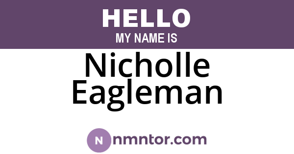 Nicholle Eagleman