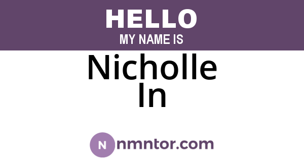 Nicholle In