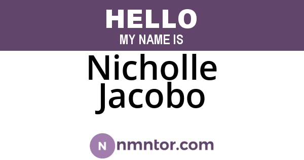 Nicholle Jacobo