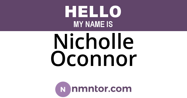 Nicholle Oconnor