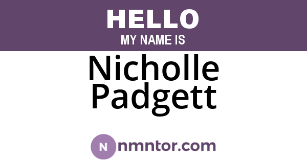 Nicholle Padgett