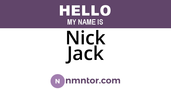 Nick Jack