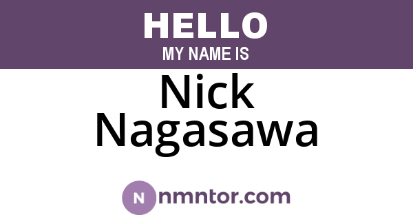 Nick Nagasawa
