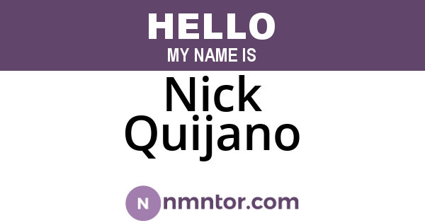 Nick Quijano
