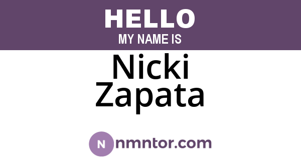 Nicki Zapata