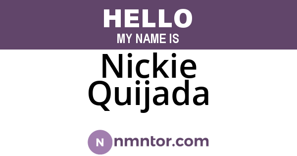 Nickie Quijada