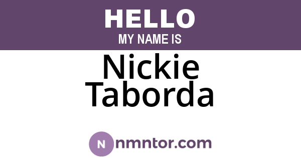 Nickie Taborda