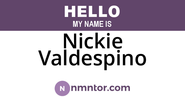 Nickie Valdespino