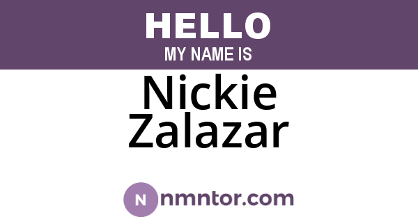Nickie Zalazar