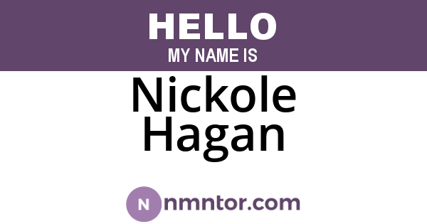 Nickole Hagan