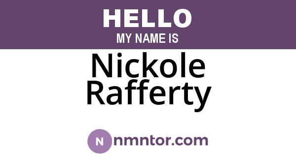 Nickole Rafferty