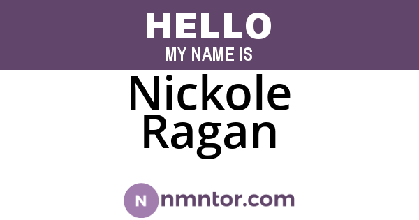 Nickole Ragan