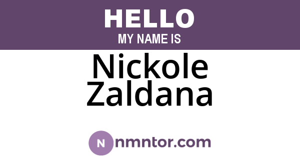 Nickole Zaldana