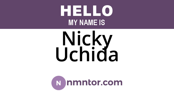 Nicky Uchida
