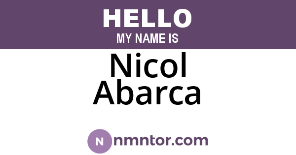 Nicol Abarca